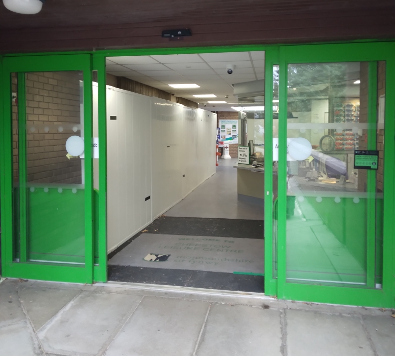 green doors at chepstow leisure centre