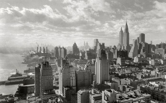 skyline von new york city 1920er