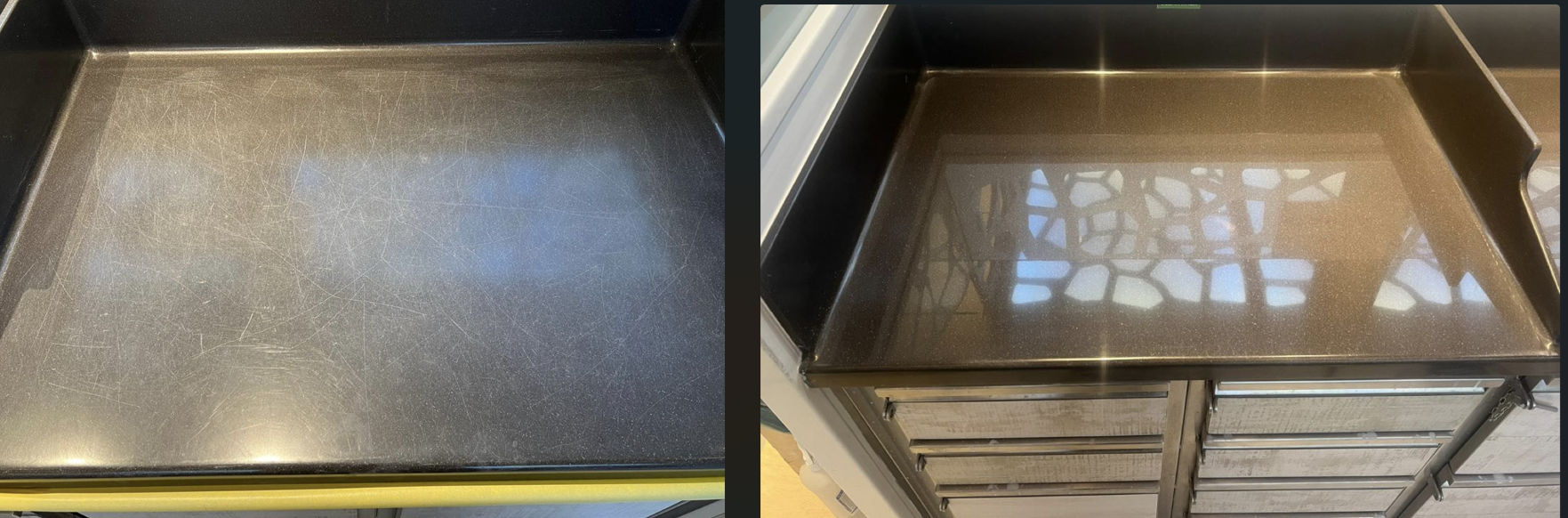 countertops before and after repairs