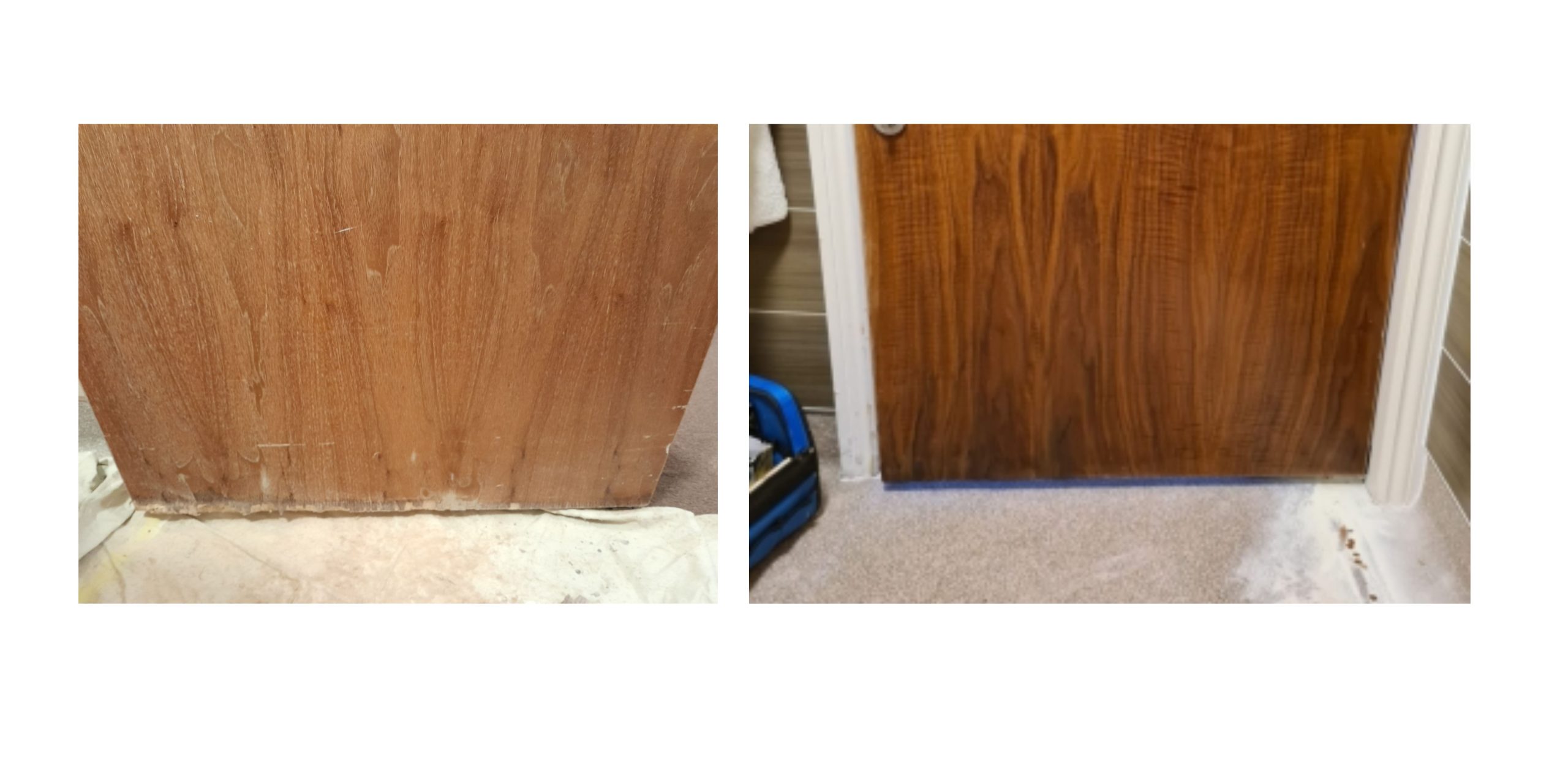 before and after doors