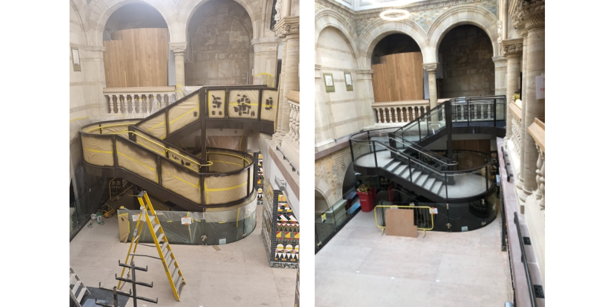 bristol beacon staircase in foyer