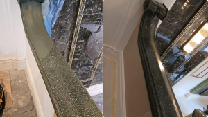 Staircase before and after